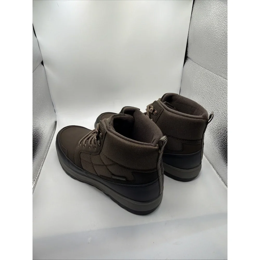 Weatherproof Jenkins Snow Boots Men's Brown Lace Up Lightweight Comfort Size 8.